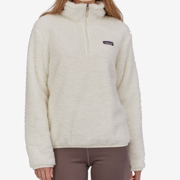 White Patagonia Fleece Zip - Picture 1 of 6